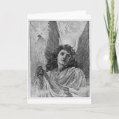 ヴィンテージエンジェルビクトリアンクリスマスアート シーズンカード (正面)