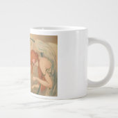 ヴィンテージエンジェルビクトリアンミュージシャンフルートハープ ジャンボコーヒーマグカップ (右)