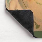 ヴィンテージエンジェルビクトリアンミュージシャンフルートハープ マウスパッド (コーナー)