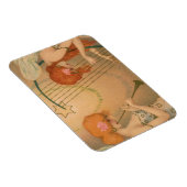 ヴィンテージエンジェルビクトリアンミュージシャンフルートハープ マグネット (右側)