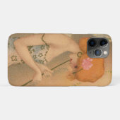 ヴィンテージエンジェルビクトリアンミュージシャンフルートハープ Case-Mate iPhoneケース (裏面(横))