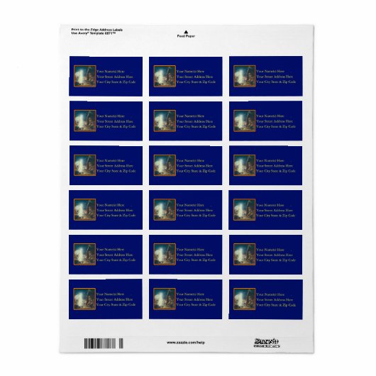 ヴィンテージエンジェルビジターズシェパード住所 シール (フルシート)