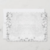 ヴィンテージエンジェルピンクとグレーバプテスマ 招待状 (裏面)