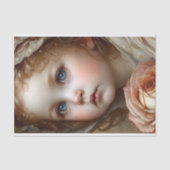 ヴィンテージエンジェルポートレートデクページ 薄葉紙 (正面)