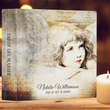 ヴィンテージエンジェルモノグラムエンドオブライフプランナー