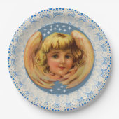 ヴィンテージエンジェルレーストリム ペーパープレート (正面)