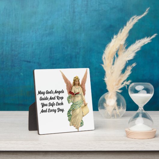ヴィンテージエンジェル卓上プラークとイーゼル フォトプラーク (インサイチュ)