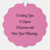 ヴィンテージエンジェル紙オーナメントカード オーナメントカード (裏面)