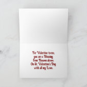 ヴィンテージエンジェル聖バレンタインホリデーカード シーズンカード (内部)