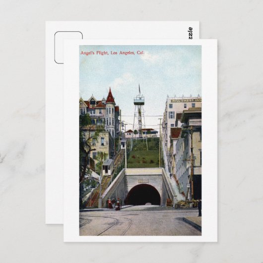 ヴィンテージエンジェル航空ロサンゼルス ポストカード (正面/裏面)