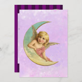 ヴィンテージエンジェル読タロットパーティー 招待状 (正面/裏面)