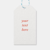 ヴィンテージエンジェル雪のクリスマスギフトタグ ギフトタグ (裏面)