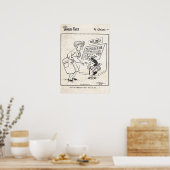 ヴィンテージエンジェル顔漫画"ママは私に病気だ" ポスター (キッチン)