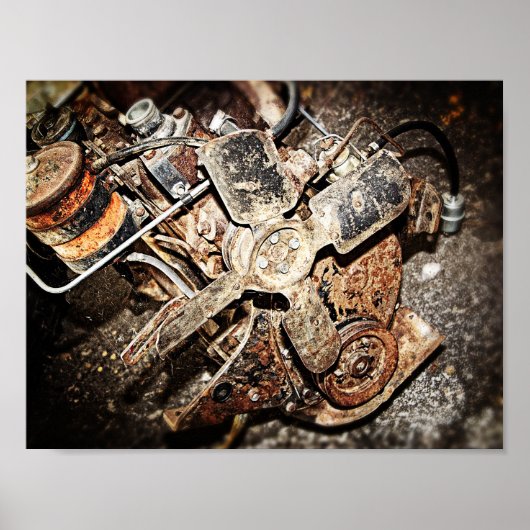 ヴィンテージエンジン ポスター (正面)