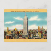 ヴィンテージエンパイアステート建物ニューヨークポストカード ポストカード (正面)