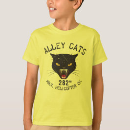 ヴィンテージエンブレムの路地裏の猫 Tシャツ