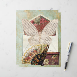 ヴィンテージエンベロープインサートファンハットボックスバタフライ