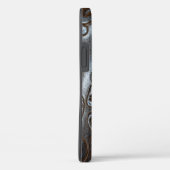 ヴィンテージエンボスブラウンレザー Case-Mate iPhoneケース (裏面 / 右)