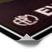 ヴィンテージエヴィアン – レ – バン,フランスのローヌ – アルプス – ポスター (角)