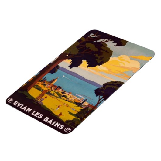 ヴィンテージエヴィアン – レ – バン,フランスのローヌ – アルプス – マグネット (左側)