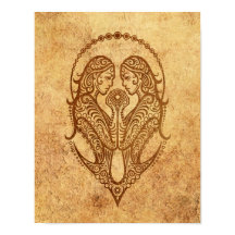 ヴィンテージエージジェミニ〔占星術の〕十二宮図