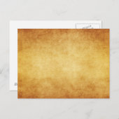 ヴィンテージエージドパーチメント紙テンプレート空白の ポストカード (正面/裏面)