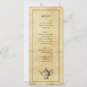 ヴィンテージエージド遭難スタイルメニュー 招待状 (正面)