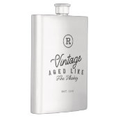 ヴィンテージエージ素晴らしング·ライク·ウィスキー·モノグラム&エスト·イヤー フラスク (右)