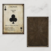 ヴィンテージエースオブクラブ 名刺 (正面/裏面)