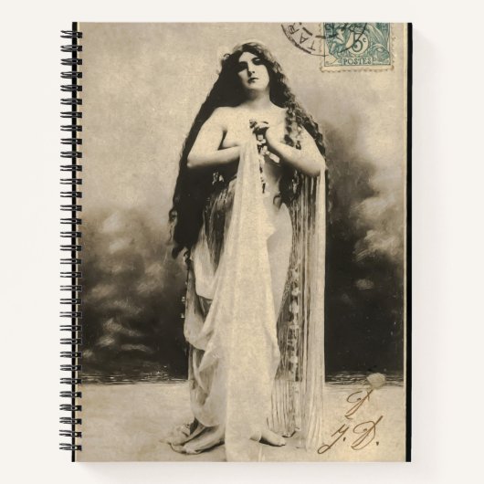 ヴィンテージエーテル女神はがき ノートブック (正面)