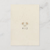 ヴィンテージエーデルワイスの花の水彩画　封筒 エンクロージャーカード (裏面)