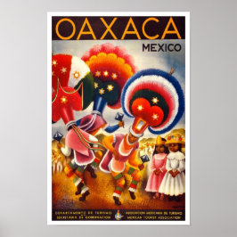 ヴィンテージオアハカ、メキシコ旅行ポスター ポスター