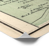 ヴィンテージオイスターベイニューヨークの地図(1873) ポスター (角)