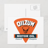 ヴィンテージオイルツム油徴候 ポストカード (正面/裏面)