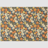 ヴィンテージオインスパイアレンジおよび黄色デイジーフローラ 薄葉紙 (正面)