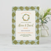 ヴィンテージオインスパイアレンジ結婚式招待状 招待状 (スタンド正面)