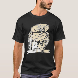 ヴィンテージオウム鳥スケッチプレミアムTシャツ Tシャツ
