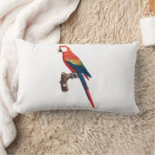 ヴィンテージオウム – バードオールドイラストレーションアート ランバークッション (ブランケット)