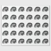 ヴィンテージオウム ラッピングペーパー (フラット)