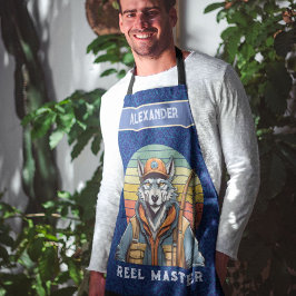 ヴィンテージオオカミ引退贈与漁師パパ エプロン