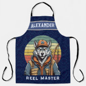 ヴィンテージオオカミ引退贈与漁師パパ エプロン (正面)