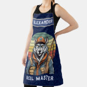 ヴィンテージオオカミ引退贈与漁師パパ エプロン (インサイチュ)