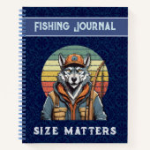 ヴィンテージオオカミ引退贈与漁師パパ ノートブック (正面)
