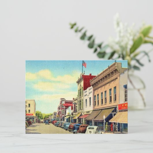 ヴィンテージオカラ葉書の引越し案内 (スタンド正面)