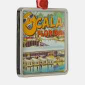 ヴィンテージオカラ、フロリダ観光客ボーツサン メタルオーナメント (右)