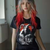 ヴィンテージオカルトゴシックバプホメスエアンスホラー Tシャツ