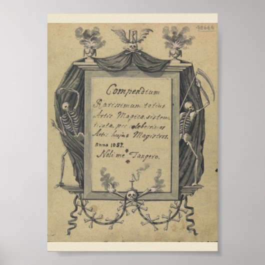 ヴィンテージオカルトシンボルポスター ポスター (正面)