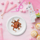 ヴィンテージオクトパクラシックススタイル ペーパープレート (パーティー)