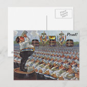 ヴィンテージオクトーバーフェストオクトーバーフェストトーストハガキ ポストカード (正面/裏面)