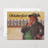 ヴィンテージオクトーバーフェストオクトーバーフェスト選択はがき ポストカード (正面/裏面)